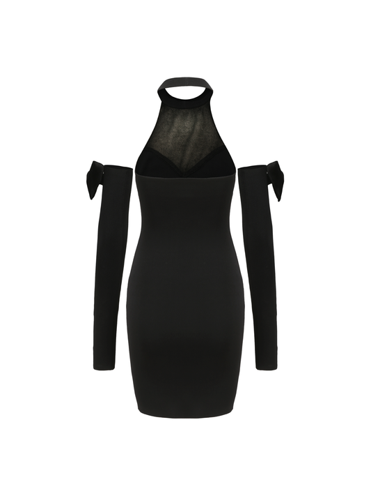 Evelyn Knit Dress (Black) (Final Sale)