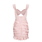 Aubrielle Bow Cutout Dress (Pink) (Final Sale)