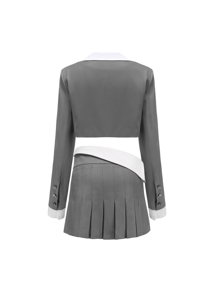 Harper Skirt: Grey Mini Skirt for Date Night | Nana Jacqueline
