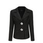Maya Lapel Suit Jacket (Black)