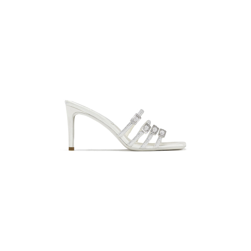 Shay White Sandals | Nana Jacqueline Designer Wear