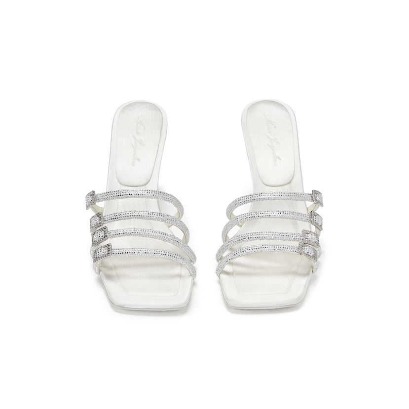 Jildor Horus Sandal White Nappa