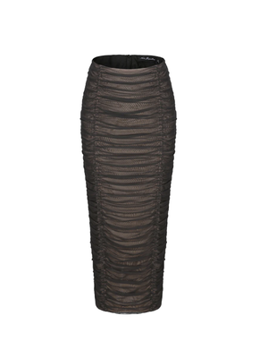 Vanessa Silk Skirt (Black) (Final Sale)