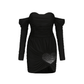Vanessa Diamond Dress (Black) (Final Sale)
