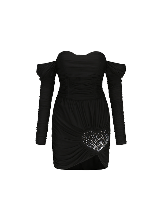 Vanessa Diamond Dress (Black) (Final Sale)