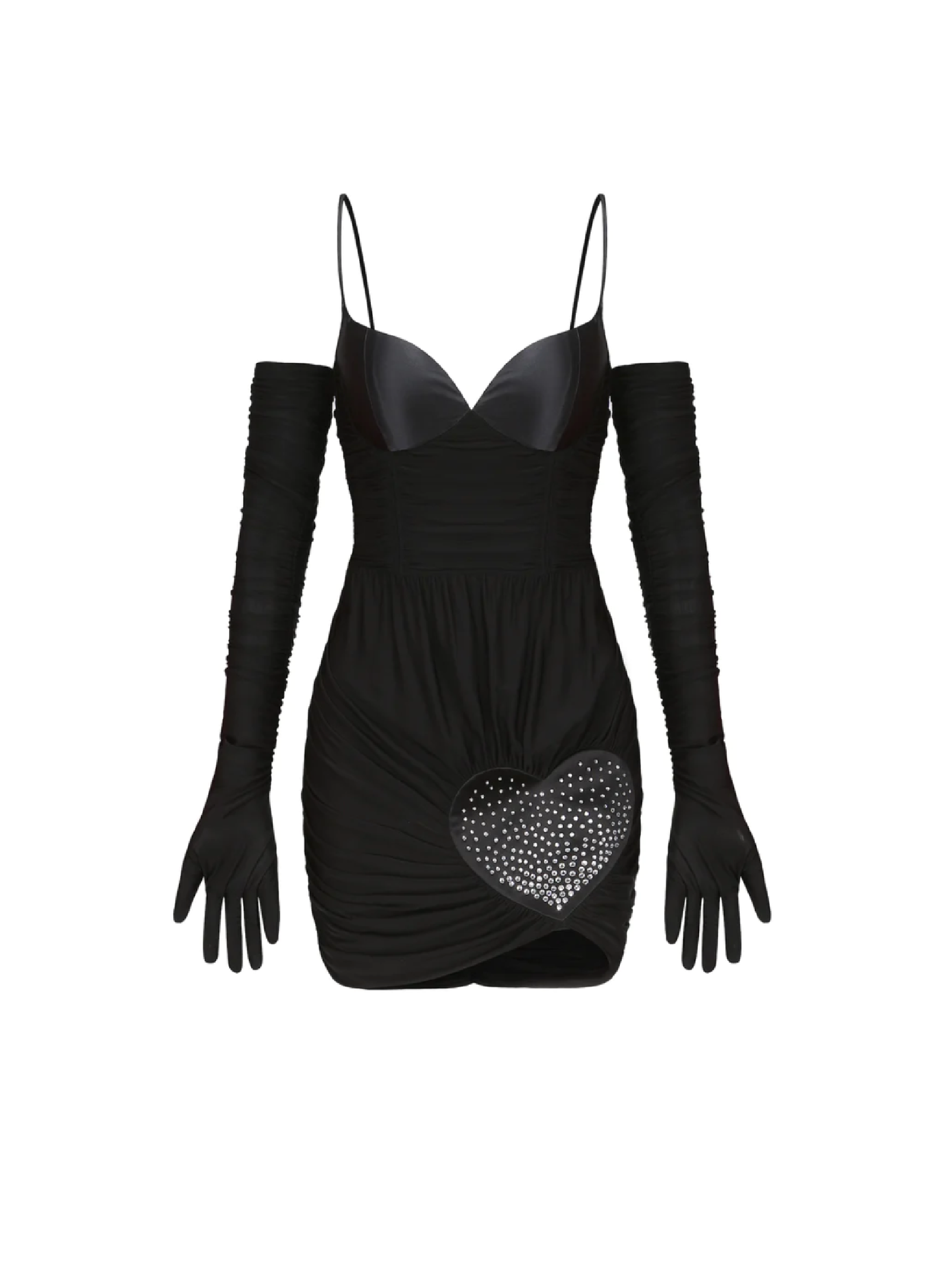 Angelina Silk Dress (Black) (Final Sale)