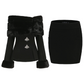 Priscilla Heart Pocket Skirt & Jacket (Black)