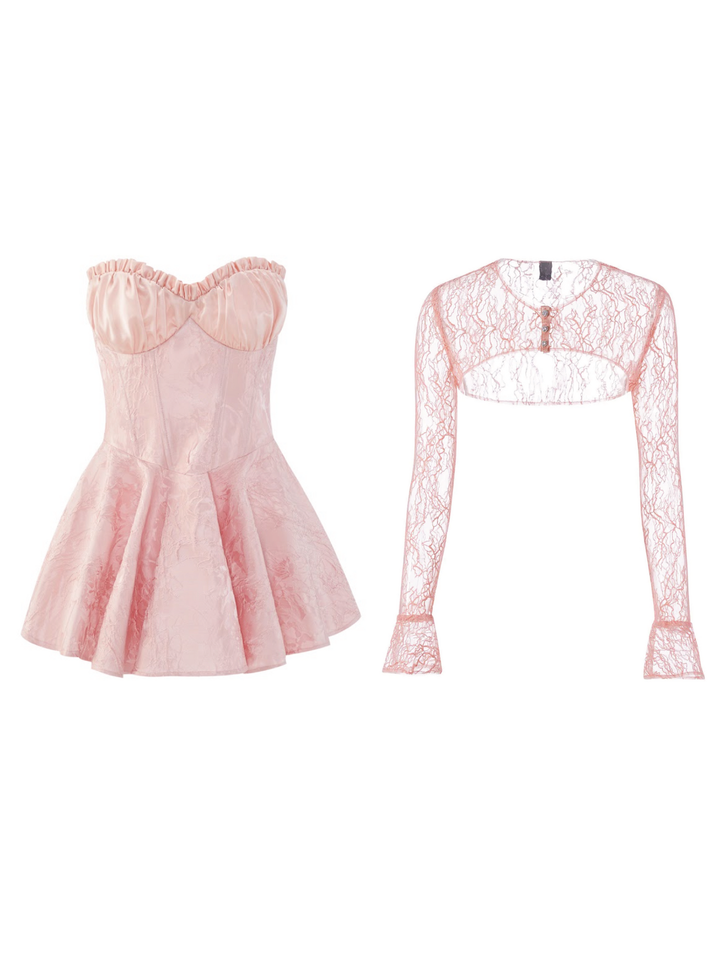 Airina Dress + Jilly Cover (Blush Pink)