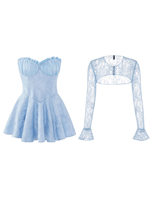 Airina Dress + Jilly Cover (Blue)