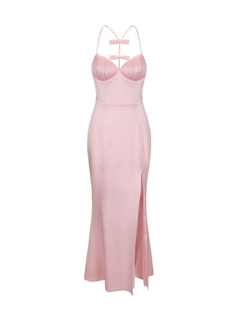 Angelique Bow Dress (Pink) (Final Sale) – Nana Jacqueline