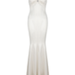 Aurora Satin Dress (White)