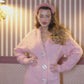 Lexi Knit Diamond Cardigan (Pink)