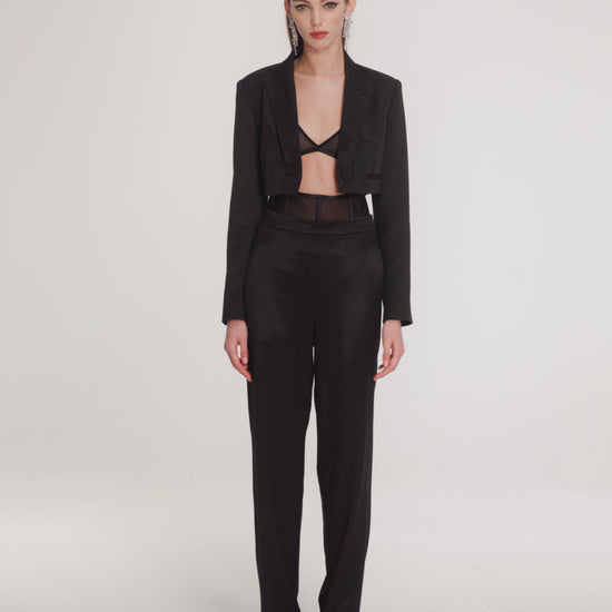 Black Cari Pants | Nana Jacqueline Designer Wear